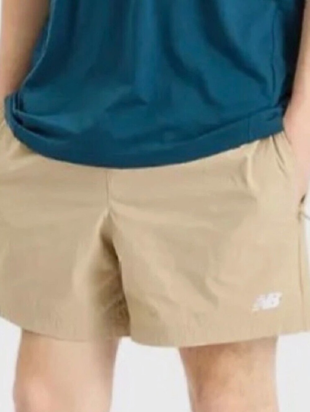 New Balance Athletics Stretch Shorts Tan Khaki MS41517 Men's Small NWT